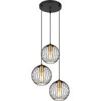 Globo Zwarte draadlamp Eusebius design