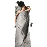 Cocoon Travel Sheet Insect Shield 100% Cotton Lakenzak Grey