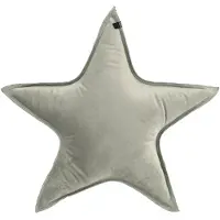 OVERSEAS Star Kussen – Velours – Soft Green