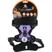 Spotted! Pro Harnas No-Pull – Borstomvang 41-50 cm – Hondentuigje met QR-penning – Hondenharnas anti trek – Waterproof – Maat XXS - Paars