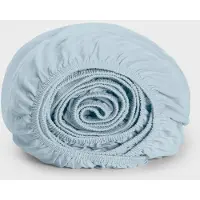 Yumeko Hoeslaken Jersey Katoen 140x200 Blauw - Eco, Bio & Fairtrade