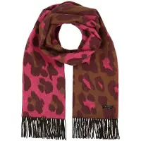 Fraas Sjaal Leo Scarf Neon Pink Veelkleurig