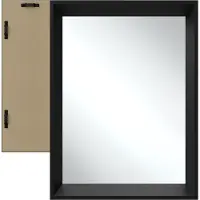 TecTake - Wandspiegel Elina - Badkamerspiegel - Rechthoekige spiegel met stevige kunststoflijst - 40x60 cm - Spiegel voor de badkamer, woonkamer of slaapkamer