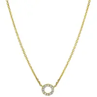 Trendjuwelier huiscollectie 4018347 Collier Geelgoud Diamant 0.05ct H P1 0,8 mm 41 - 43 - 45 cm
