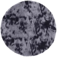 vidaXL Hoogpolig vloerkleed NAVARRA 200x200 cm polyester donkergrijs