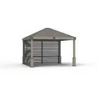 Sojag paviljoen Nanda, 12x12, champagnekleur, afmetingen 363 x 363 x 313 cm (L x B x H), aluminium