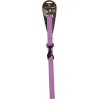Spotted! Pro Hondenlijn – Hondenriem – 120 cm - Riem voor huisdieren met musketon sluiting – Extra D-Ring – Weerbestendig & waterproof – Paars