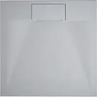 Beliani AZZURRO - Douchebak - Grijs - 90 x 90 x 3 cm - SMC (kunststof)