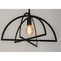Lumidora Hanglamp 73433 - JIM - E27 - Zwart - Metaal