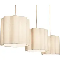 Lumidora Hanglamp 75180 - FLORAL - 3 Lichts - E27 - Beige - Zand - Metaal