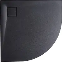 Beliani PARON - Douchebak - Zwart - 90 x 90 x 3 cm - SMC (kunststof)