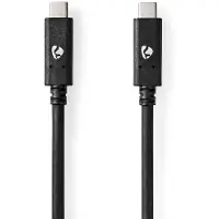 Nedis USB-Kabel | USB 3.2 Gen 2 | USB-C Male naar USB-C Male | 10 Gbps | 1 m | 1 stuks - CCGW64750BK10