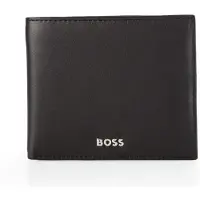 HUGO BOSS Leren Portemonnee Classic Smooth Wallet Black Zwart