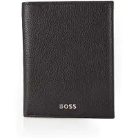 HUGO BOSS Leren Portemonnee Classic Grained Wallet Black Zwart