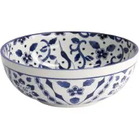 Tokyo Design Studio - Tokyo Blue Maizuru Mixed Bowl - Blauw/Wit - 1250 ml - 20 x 7,2 cm
