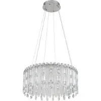 Globo Lighting Hanglamp Klunka chroom Ø 59,5cm