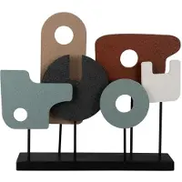 Present Time Decoratie Statue Abstract Art Large Multi Colour