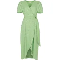 Freebird Dames Kleedjes Blossom Ss - Groen - Maat M