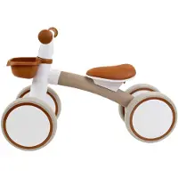 Bandits & Angels Loopfiets First Rider Sand vanaf 1 Jaar voor Jongens en Meisjes - Metaal - Beige Loop Fiets - Compact en Veilig voor Binnen en Buiten
