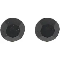 Behave – Oorsteker – Zilverkleur met Zwarte Kristal – 0.4 cm – Nikkelvrij