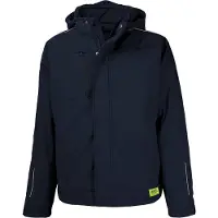 TMG KULT WORKER SOFTSHELL WINTER Softshell Werkjas HEREN Veiligheidsjas Marineblauw - Winddicht - 3M Reflecterend - Gevoerd