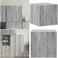vidaXL Wandkast 40x42,5x40 cm bewerkt hout grijs sonoma - Wandkast - Wandkasten - Hangkast - Hangende Kast