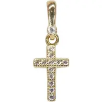 Christian Gouden miniatuur kruis hanger