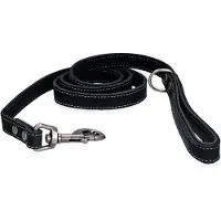 Spotted! Pro Hondenriem - 1.8 x 130 cm - Leer - Trainingslijn - Hondenlijn - Looplijn voor Honden - Zwart