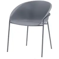 DS4U - Ella kunststof tuinstoel - grijs