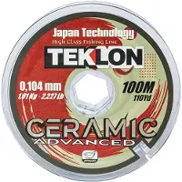 Teklon Ceramic Advanced vislijn 100 meter - hoogwaardige Japanse nylon lijn van met uitstekende slijtvastheid 0,165MM / 2,45KG