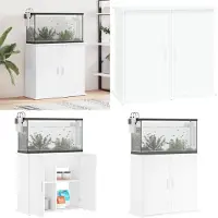 vidaXL Aquariumstandaard 81x36x73 cm bewerkt hout wit