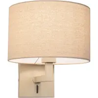 Lumidora Wandlamp 31452 - Voor binnen - SIENA - E27 - Beige - Zand - Metaal
