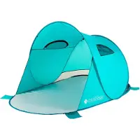 Outtec Strandschelp met UV-Filter - Pop-up Tent - Strandzonwering - Windbescherming - Strandtent - voor Baby's, Kinderen en Volwassenen
