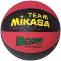 MIKASA Basketbal Big Shoot 153 Maat 3 Zwart/Rood