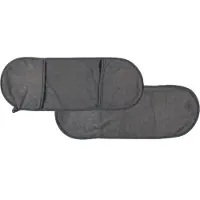 The Concept Factory Hondenhanddoek microvezel - antraciet grijs - 65 x 24 cm.