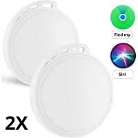 WISEQ GPS Trackers Geschikt Voor Apple iPhone 2 stuks – Bluetooth Tracker & Sleutelvinder - Werkt met Find My - Keyfinder