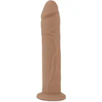 Silexd - Realistische Rechte Dildo met Zuignap - Model 2 - 23 cm - Lichte Huidskleur