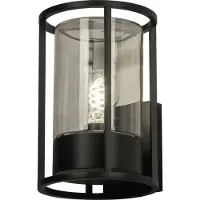 Lumidora Wandlamp 74767 - Voor buiten - OUT - E27 - Zwart - Glas - Buitenlamp - IP65