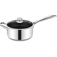 Cheffinger Sauspan met Deksel - 24cm - RVS - Honingraat - Inductie