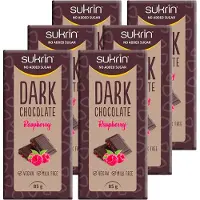 Sukrin | Pure Chocolade | Framboos | 6 Stuks | 6 x 85g