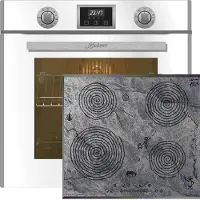 Gurari - inbouwoven - inductiekoookveld - EH 6326 W, met 1-voudige telescoopgeleider - elektrische oven - 79L - Inductiekookplaat KCT 6705 FI Era -60 cm