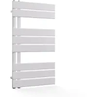 Blumfeldt Badheizkörper - 320 W Wandmontierter Handtuchheizkörper Met Zij-aansluiting, Modern Stalen Ontwerp, Handdoekhouder Voor Badkamers & Kantoren, 45x80 cm, Wit
