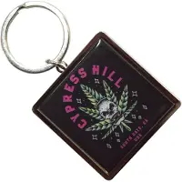Rock Off Cypress Hill - Leaf Skull Sleutelhanger - Zwart