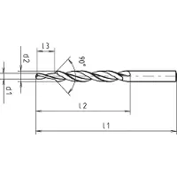 Würth - Meerfasenboor HSS DIN 8374 fijn 90° - Meerfasen-trapboor DIN 8374, RN-fijn, 90° x 1 st