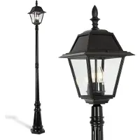 Ks Verlichting Vincenza Solar Lantaarn Zwart