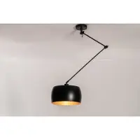 Lumidora Hanglamp 31174 - AMBER - E27 - Zwart - Metaal - ⌀ 32 cm