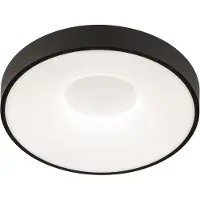 Lumidora Plafondlamp 75028 - Plafonniere - BORLIND - Ingebouwd LED - 24.0 Watt - 2400 Lumen - 6500 Kelvin - Zwart - Kunststof - Met dimmer - Badkamerlamp - ⌀ 29 cm
