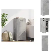 vidaXL Dressoir - Dressoirs - Kast - Wandkast - Dressoir 40x42,5x93 cm bewerkt hout betongrijs