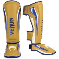 Venum Elite Scheenbeschermers Special Edition Camel Blauw - M