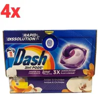 Dash 3in1 PODS - Amber & Orchidee - Wasmiddelcapsules - Voordeelverpakking 4 x 11 Wasbeurten